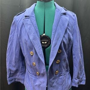 White House Black Market Cobalt Double-Breasted Blazer